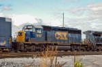 CSX SD40-2 Locomotive in the yard